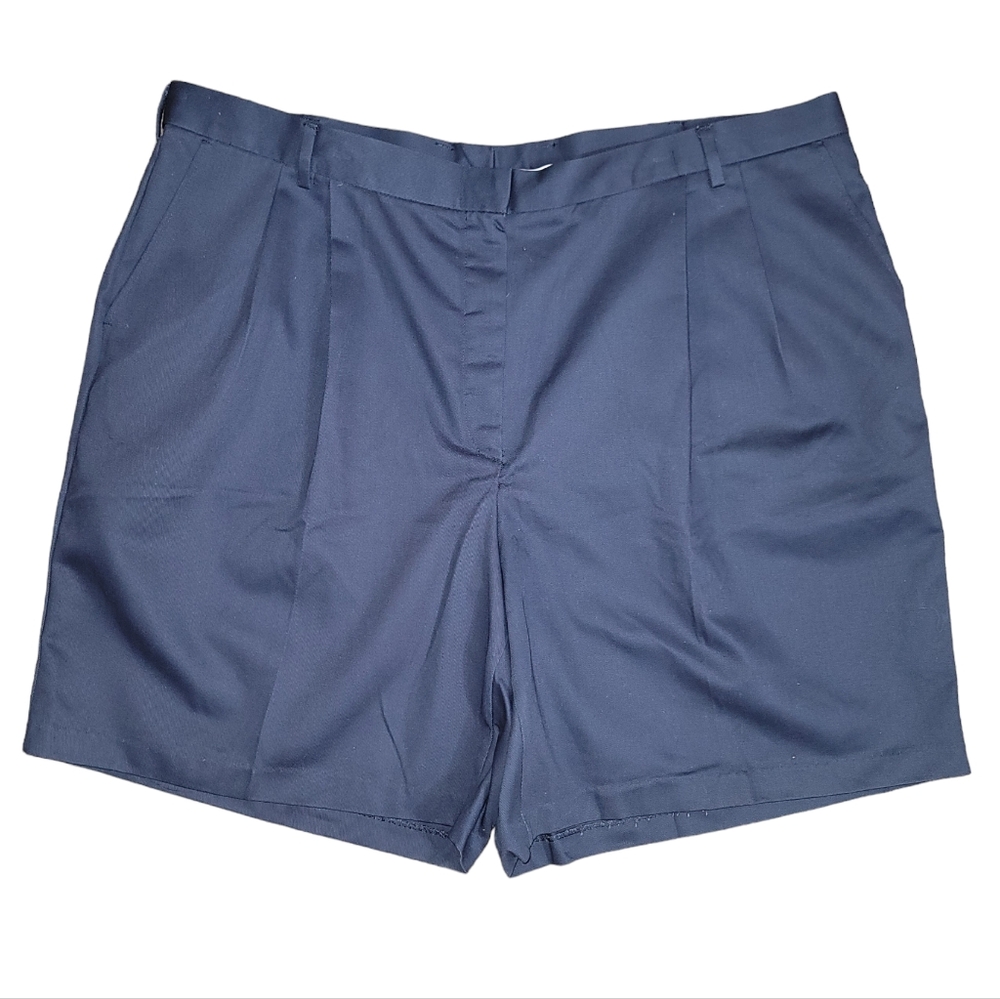 Lady Edwards Navy Blue Durable Press Shorts Womens Plus Size 22W Made In USA NWT